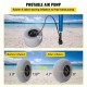 Buy Inflatable Pneumatic Wheel 10"Pvc 77LBS Balloon Wheel Tires Wheel Tires Plastic Rim 1.9kg Wheel Tires