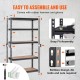 Buy Tier Adjustable Storage Shelving Heavy Duty Metal Garage Shelving 2000lbs 75x30x152cm Storage Rack for Kitchen Workshop Basement Bathroom Laundry Room