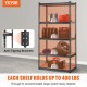 Buy 5 Tier Adjustable Storage Shelving Unit Heavy Duty Metal Shelving Unit Load 2000lbs 90x45x182.88cm Storage Rack for Kitchen Workshop Basement Bathroom Laundry Room