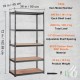 Buy 5 Tier Adjustable Storage Shelving Unit Heavy Duty Metal Shelving Unit Load 2000lbs 90x45x182.88cm Storage Rack for Kitchen Workshop Basement Bathroom Laundry Room