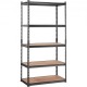 Buy 5 Tier Adjustable Storage Shelving Unit Heavy Duty Metal Shelving Unit Load 2000lbs 90x45x182.88cm Storage Rack for Kitchen Workshop Basement Bathroom Laundry Room