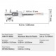 Buy Digital Caliper 6"/150mm ABS Stainless Steel Electronic Caliper Inch/mm Conversion Zero Adjustment Function LCD Display 4 Measuring Modes IP54 Waterproof for Accurate Measurement