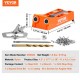 Buy 50 Piece Double Hole Drilling Kit with Square Drill Bit and C Clamps for Doweling Holes Jig and Angle Holes, for Woodworking Drilling