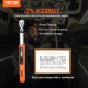 Buy Digital Torque Wrench 3/8" Torque Wrench 5-50 Nm Accuracy ±2% Adjustable Ratchet Wrench 72 Teeth LED Buzzer Vibration Backup with Extension Adapters Maintenance Kit