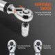 Buy Digital Torque Wrench 3/8" Torque Wrench 5-50 Nm Accuracy ±2% Adjustable Ratchet Wrench 72 Teeth LED Buzzer Vibration Backup with Extension Adapters Maintenance Kit