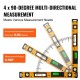 Buy Magnetic Spirit Level Torpedo Level 600mm Backlit LED Display Leveling Tool 0-360° Aluminum Alloy Gravity Sensor for Measurement Construction Industry Home