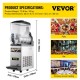 Buy Commercial Slush Machine 15L 500W Commercial Ice Slush Machine 16°F to 32°F Slush Machine Ice Cream Separate Tank Control Light Display Low Noise