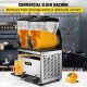 Kaufen Sie Kommerzieller Slush-Hersteller, 2 x 15 l, 1000 W, kommerzielle Eisbrei-Maschine, -3 ℃ bis -2 ℃, Slush-Eiscreme-Slush-Maschine, separater Tank, Kontrollleuchte, Anzeige, geräuscharm