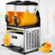 Buy Commercial Slush Machine 2x15L 1000W Commercial Ice Slush Machine -3℃ to -2℃ Slush Machine Separate Tank Control Light Display Low Noise