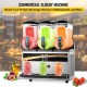 Buy Commercial Slush Machine 3x15L Commercial Ice Slush Machine -3℃ to -2℃ Slush Machine 800W Ice Cream Separate Tank Control Light Low Noise