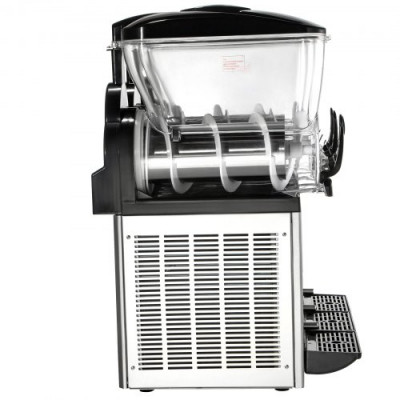 Máquina para Hacer Granizados Comercial 3x15L Máquina de Granizado de Hielo Comercial -3℃ a -2℃ Máquina para Granizada Slush 800W Helado Control de Tanque Separado de Luz Bajo Ruido