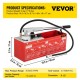 Buy Hydrostatic Pressure Test Pump 25 Bar 3.2 Gallon Tank Hydraulic Test Pump Machine 49 x 16 x 17 cm Electric Pressure Test Water Pump Filling Pump