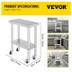 Buy Work Table Stainless Steel Food Preparation Table 30 x 60 x 80 cm Professional Kitchen Table Load 750 kg Stainless Steel Work Table