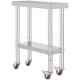 Buy Work Table Stainless Steel Food Preparation Table 30 x 60 x 80 cm Professional Kitchen Table Load 750 kg Stainless Steel Work Table