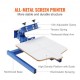 Buy Color 1 Station Screen Printing Machine Platen Screen Printing Machine 54x45cm Metal Housing Screen Printing Machine Max Pallet 60x70cm for T-shirt Wood Paper