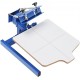 Koop Zeefdrukmachine 1 kleur 1 station zeefdrukmachine Glasplaat 54x45 cm Metalen omhulsel zeefdrukmachine Maximale pallet 60x70 cm voor T-shirt Hout Papier