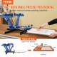 Buy Color 1 Station Screen Printing Machine Platen Screen Printing Machine 54x45cm Metal Housing Screen Printing Machine Max Pallet 55x65cm for T-shirt Wood Paper