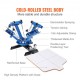 Buy Color 1 Station Screen Printing Machine Platen Screen Printing Machine 54x45cm Metal Housing Screen Printing Machine Max Pallet 55x65cm for T-shirt Wood Paper