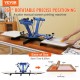 Buy Color 2 Station Screen Printing Machine Platen Screen Printing Machine 54x45cm Metal Housing Screen Printing Machine Max Pallet 55x65cm for T-shirt Wood Paper