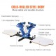 Buy Color 2 Station Screen Printing Machine Platen Screen Printing Machine 54x45cm Metal Housing Screen Printing Machine Max Pallet 55x65cm for T-shirt Wood Paper