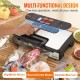 Buy Vacuum Sealer Machine for Dry and Moist Food 90 kPa Heat Sealer 130W Multifunctional Auto Manual Integrated Cutter 2 Rolls Bags External Hose for Food Preservation