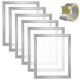 Koop Zeefdrukframe 6-delig aluminium zeefdrukframes 20 x 24 inch zeefdrukkit met 160 mesh, hoge spanning nylon gaas en afdichtingstape voor T-shirts