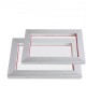 Buy Set of 2 Screen Printing Frames Screen Printing Kit with Aluminum Frame 20.3 x 25.4 cm/25.4 x 35.6 cm 110 Mesh Complete Accessories Scraper Tape Starter Kit for Fabric Paper Plastic