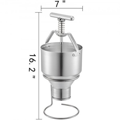 VEVOR Máquina Manual para Hacer Doughnuts o Rosquillas 5L Maquina Tankadora Doughnuts 18x18x42cm Máquina de Dones y Galletas Peso Neto 1kg de Aluminio