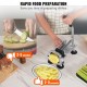 Buy Professional Manual French Fry Cutter Multifunction Vegetable Cutter with 12.7mm Stainless Steel Blade Potato Cutter, Fruit Sticks, Suction Cup Legs for Restaurant