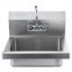 Comprar Lavamanos Lavabo de pared o empotrado 432x381x330mm de acero inoxidable