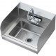 Comprar Lavamanos Lavabo de pared o empotrado 432x381x330mm de acero inoxidable