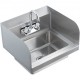 Comprar Lavamanos Lavabo de pared o empotrado 432x381x330mm de acero inoxidable