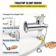 Buy Manual Meat Grinder 8x19x28.5cm Stainless Steel Meat Grinder Machine Household Meat Mincer with Sausage Stuffing Tube Adjustable Table Clamp for Pork Vegetables