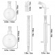 Buy Kit 32 pieces Laboratory Glassware Organic Chemistry Laboratory Glassware Kit Lab Glassware Laboratory Glass Kit