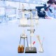 Buy Professional Laboratory Distillation Glassware Kit 25 Pieces, Laboratory Glass Distillation Unit, Distillation Apparatus with Condenser, Glass Distillation Pure Water 500 ml