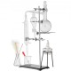 Koop Professionele destillatieglasset voor laboratorium 25-delig, laboratoriumglasdestillatie-eenheid, destillatieapparaat met condensor, glasdestillatie zuiver water 500 ml