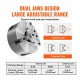 Buy 8" 3 Jaw Self-Centering Lathe Chuck Lathe Chuck Clamping Range 0.16"-8" 3 Jaw Chuck Self-Centering T-Wrench Reversible Jaw for Lathe Milling Drills