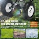 Buy Fertilizer Spreader 45kg Salt Spreader Seed Snow Plow with Large Wheels 305mm 56L Hopper Steel Grass Seed Seeder for Residential, Agricultural, Land, Black