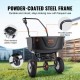 Comprar Espalhador de fertilizante 27kg Espalhador de sal Semeador de neve com rodas grandes de 203 mm Semeador de sementes de grama de aço com funil 20L para terras residenciais e agrícolas, preto