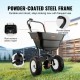 Buy Fertilizer Spreader 36kg Salt Spreader Seed Snow Plow with Large Wheels 305mm 25.5L Hopper Steel Grass Seed Seeder for Residential, Agricultural Land, Black