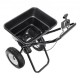 Buy Fertilizer Spreader 36kg Salt Spreader Seed Snow Plow with Large Wheels 305mm 25.5L Hopper Steel Grass Seed Seeder for Residential, Agricultural Land, Black