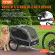 Comprar Remolque de bicicleta para perros Cochecito para mascotas 2 en 1 40 kg resistente al agua