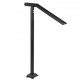 Buy Stair Handrail Stair Railing 102 x 71.3cm Steel Stair Railing Handrail with Black Handrail 1-3 Steps