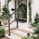 Buy Stair Handrail Stair Railing 91.4 x 89.5 cm Aluminum Stair Railing Handrail with Outdoor Handrail for 2-3 Steps