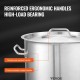 Buy 39.7L Soup Pot with Lid, Diameter 35cm, Height 41cm, Large Stainless Steel Stockpot with Handle and Strainer, Open Flame and Induction for Commercial Events, Restaurants