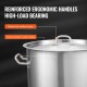 Buy Soup Pot 39.7 L Stockpot with Lid and Handle Diameter 35 cm Height 41 cm Large 18/8 Stainless Steel Stockpot with Handle and Strainer, Open Flame and Induction for Commercial Events, Restaurants