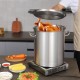 Comprar Olla para Sopa 39,7 L Olla con Tapa y Asa Diámetro de 35 cm Alto de 41 cm Olla Grande de Acero Inoxidable 18/8 con Asa y Colador, Llama Abierta e Inducción para Eventos Comerciales, Restaurantes