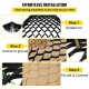 Buy Gravel Stabilizer 1885 lbs/ft2 Permeable Soil Stabilization Grid 8.2m x 1.2m x 5.1cm for Driveway, Shed Base, Light Vehicle Driveway, Parking Lot, Lawn