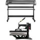 Buy in 1 Heat Press Machine 1800W 38 x 38cm Vinyl Cutter Machine 1350mm Rotary Heat Printing Machine for T-Shirts, Mugs, Plates, Caps, Full 360° Rotation