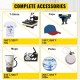 Buy in 1 Heat Press Machine 1800W 38 x 38cm Vinyl Cutter Machine 1350mm Rotary Heat Printing Machine for T-Shirts, Mugs, Plates, Caps, Full 360° Rotation